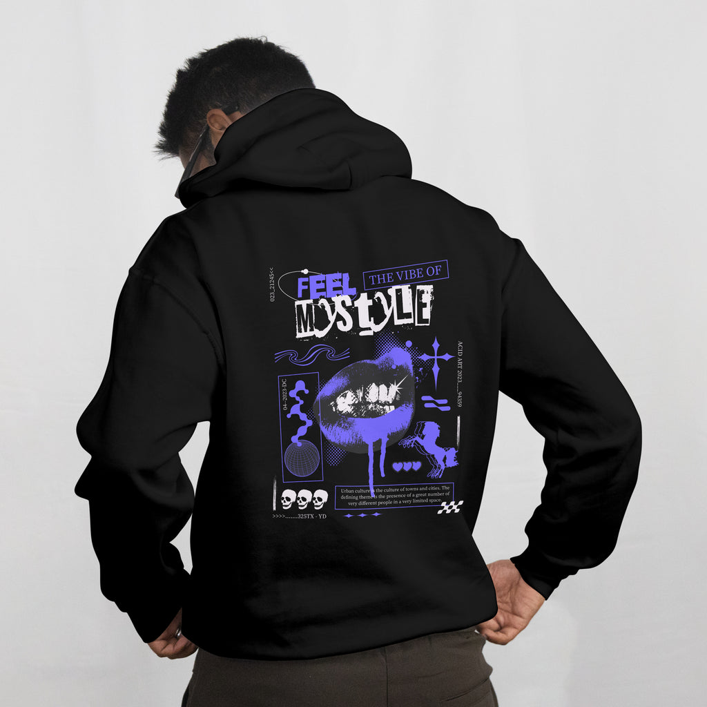 Eclipse Black Streetwear Hoodie