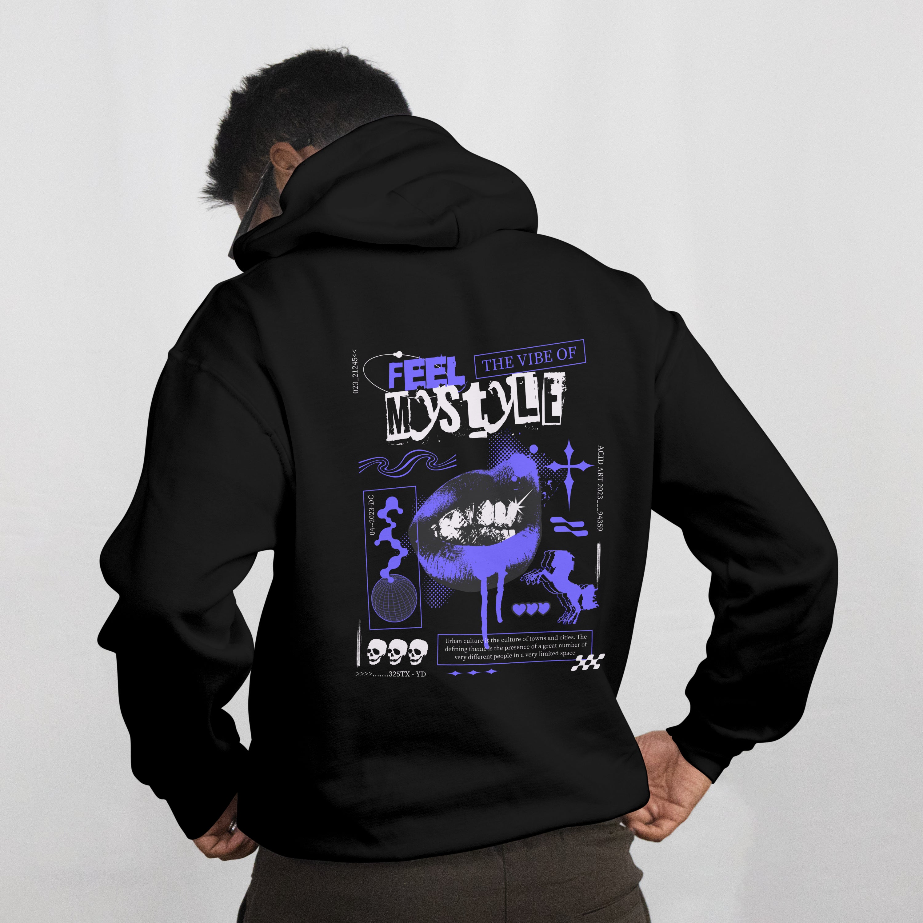 Eclipse Black Streetwear Hoodie