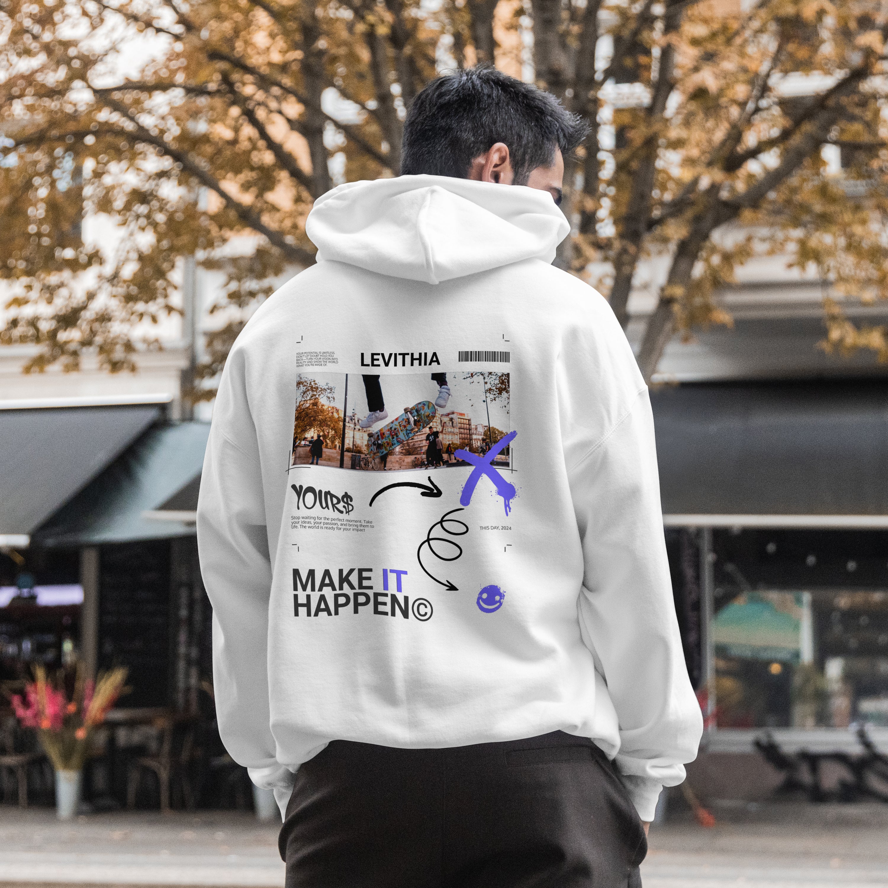 Polar White Streetwear Hoodie