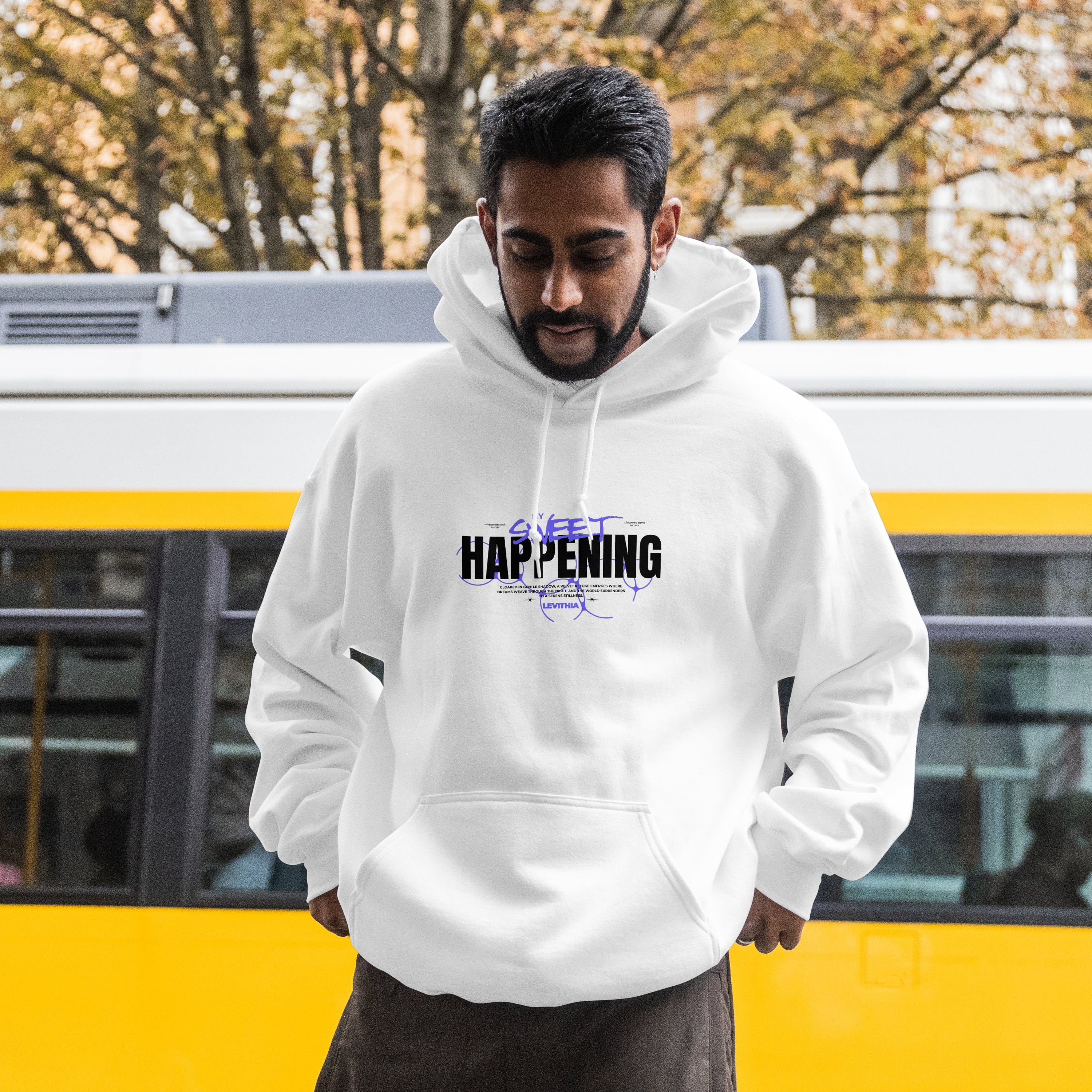 Polar White Streetwear Hoodie