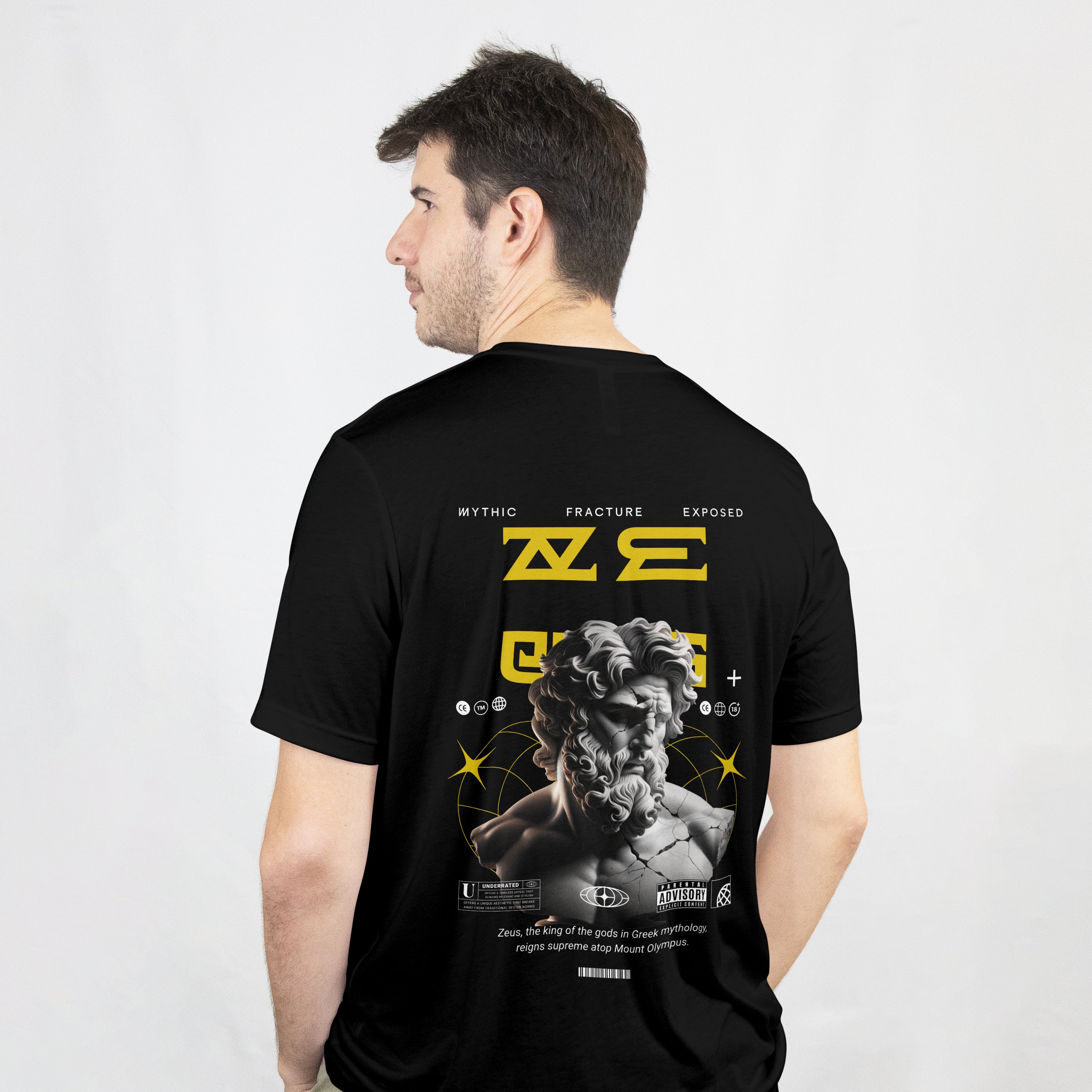 Zeus Black Oversized T-Shirt