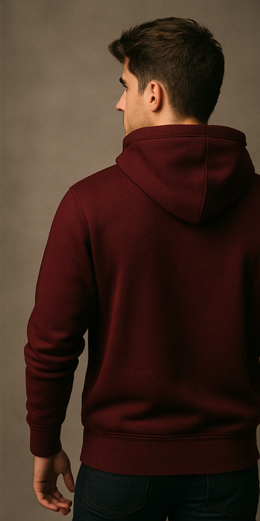 Men's Essential Maroon Hoodie