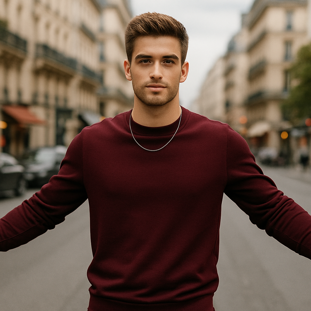 Men's Essential Maroon Sweatshirt