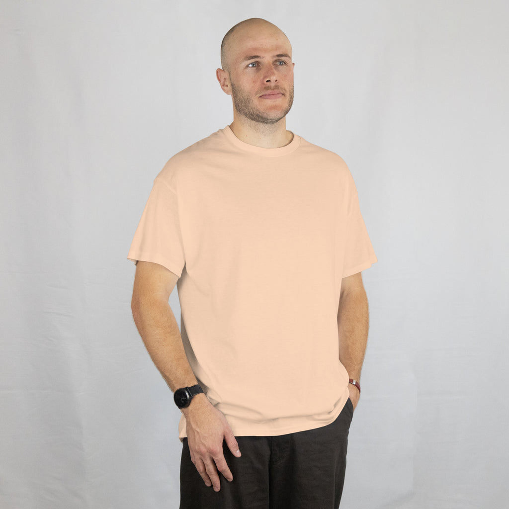 Men's Essential - Peach Classic Crew T-Shirt