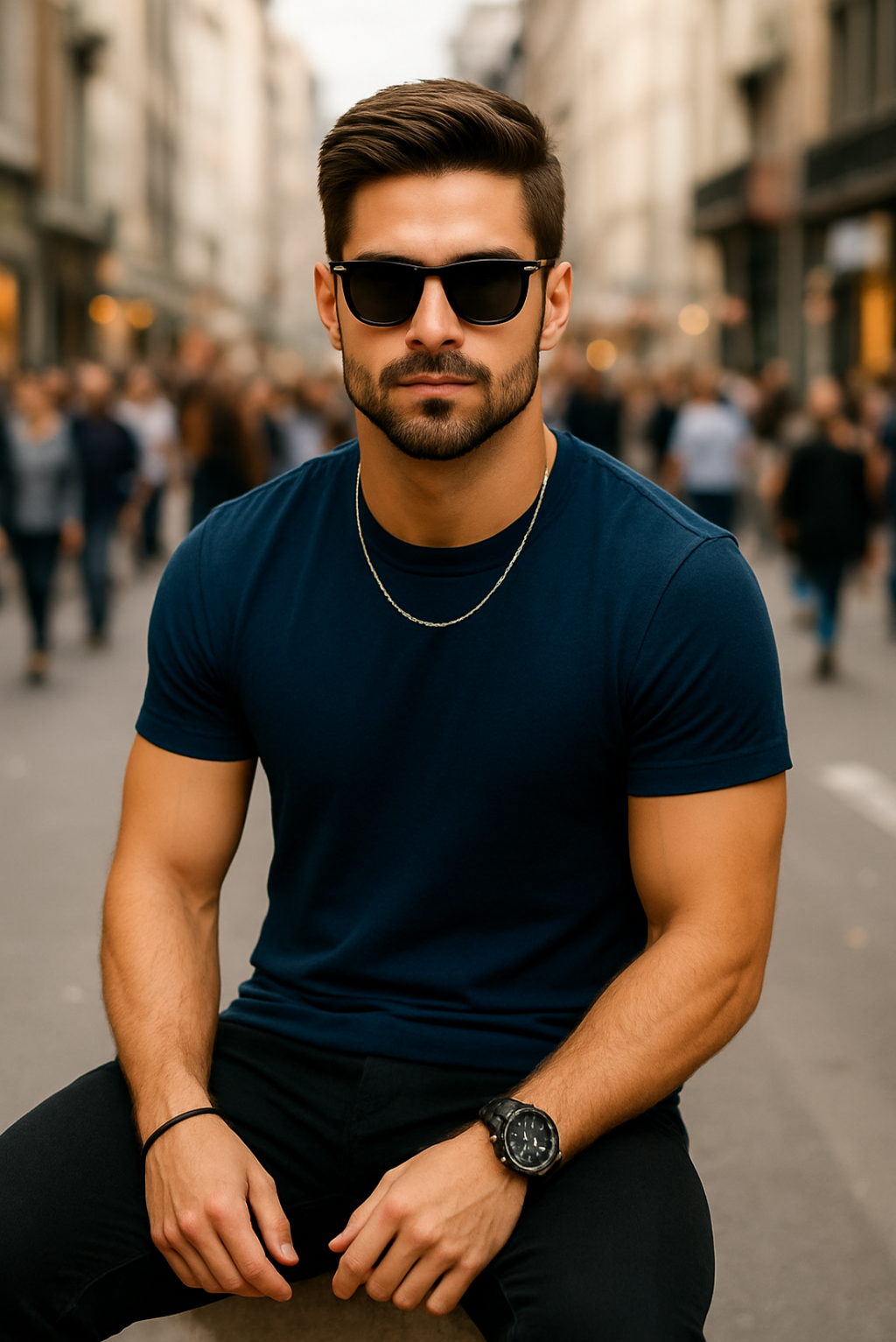 Royal Blue Men's Classic Crew T-Shirt