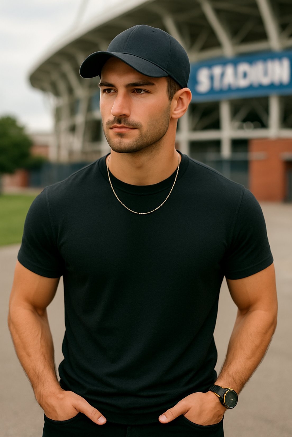 Men's Essential - Steel Grey Classic Crew T-Shirt